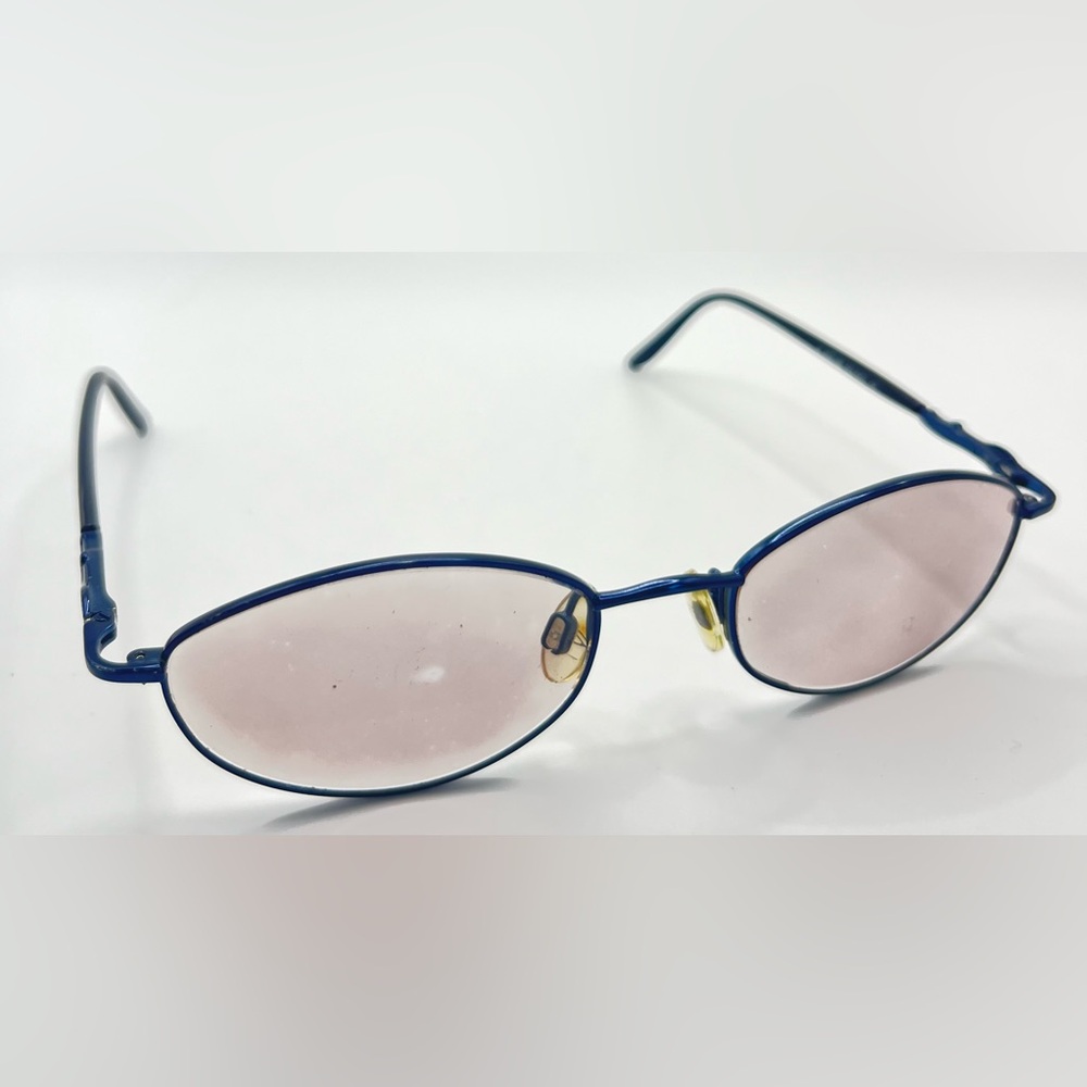 Lauren Hutton L092 Blue Oval Sunglasses Frames Only